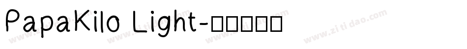 PapaKilo Light字体转换